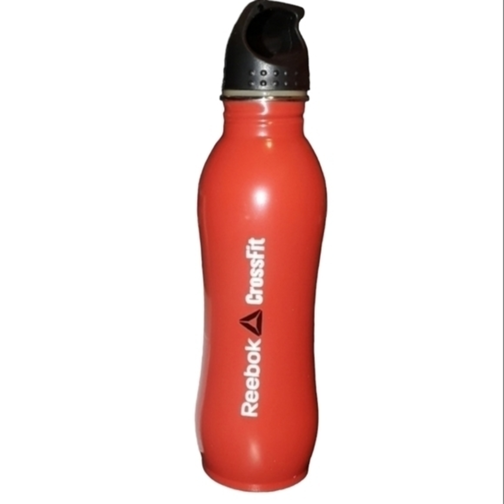 Reebok Crossfit Red Aluminum Water Bottle Flask Hydration‎